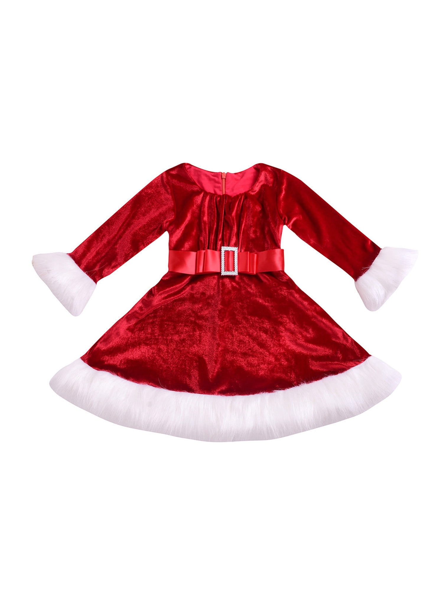 Red Velvet Toddler Dresses